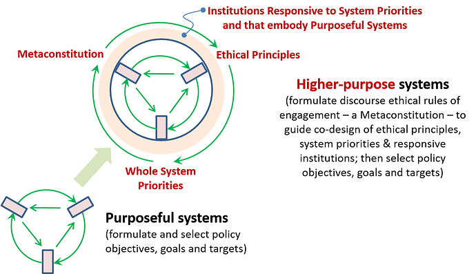 Jantsch - purposeful to higher purpose systems